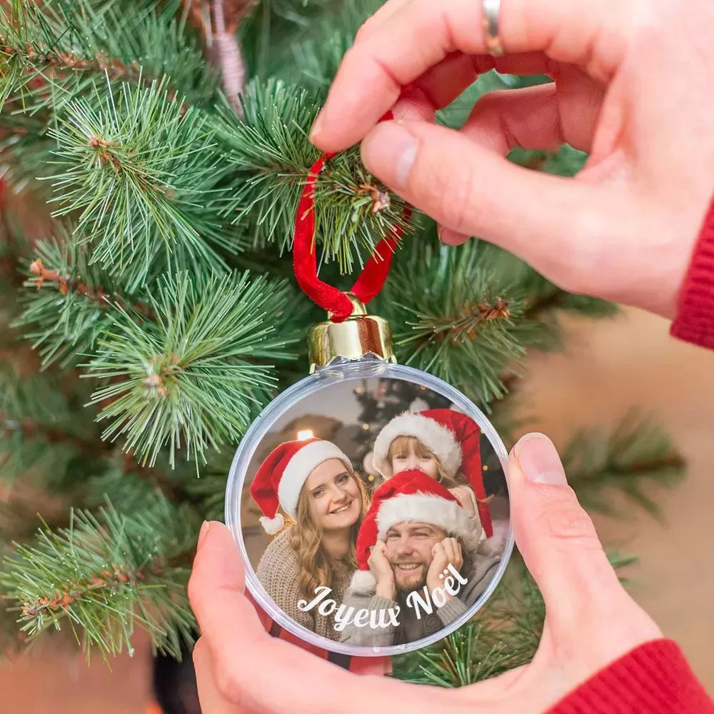 Boules De Noël Transparentes à Remplir Soi-même - Lot De 25, Diamètre 7 Cm - En Plastique - Pour Décorations De Fête Et Mariage