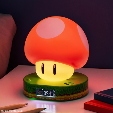 Réveil Veilleuse Champignon Super Mario