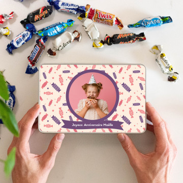Boîte de Bonbons Anniversaire à personnaliser