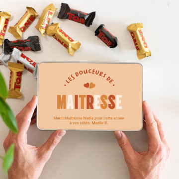 Boîte de Gourmandises Maîtresse à personnaliser