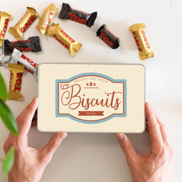 Boîte Biscuits Métallique à Personnaliser