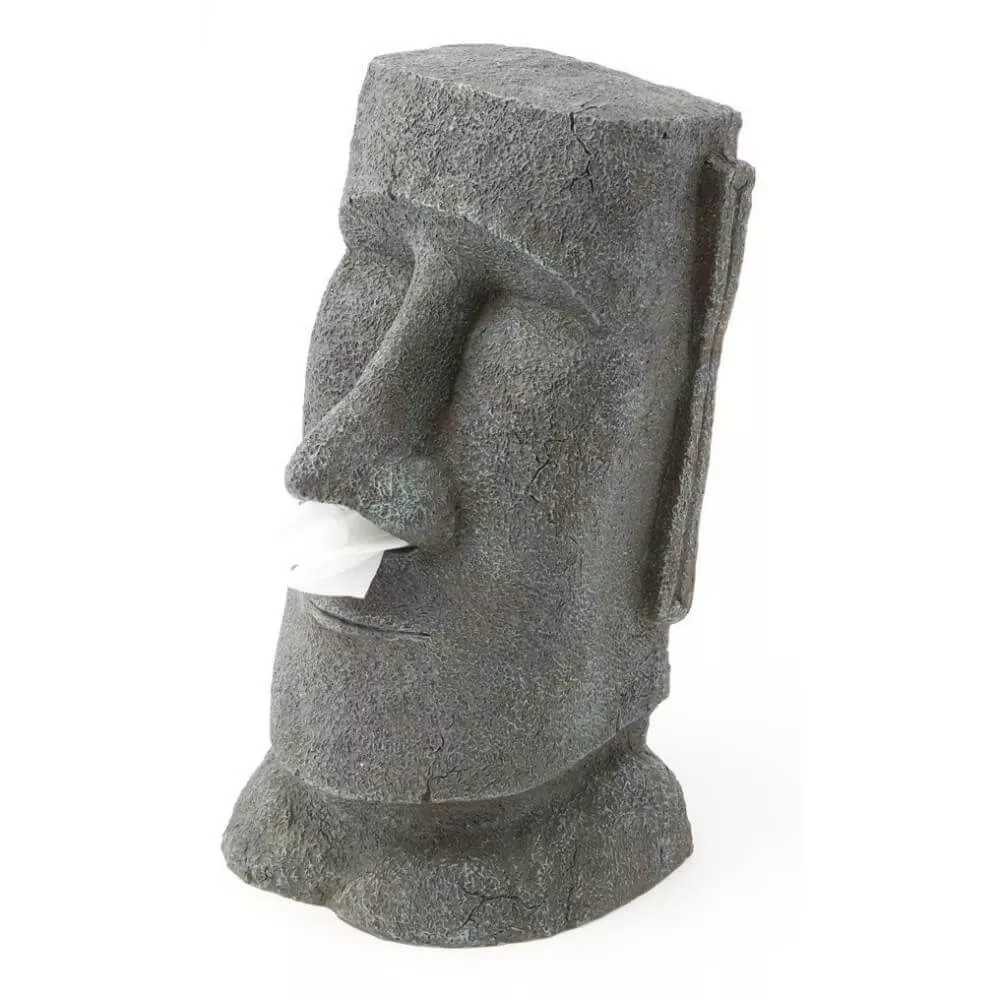 Distributeur de Mouchoirs Moaï statue de l'île de Pâques