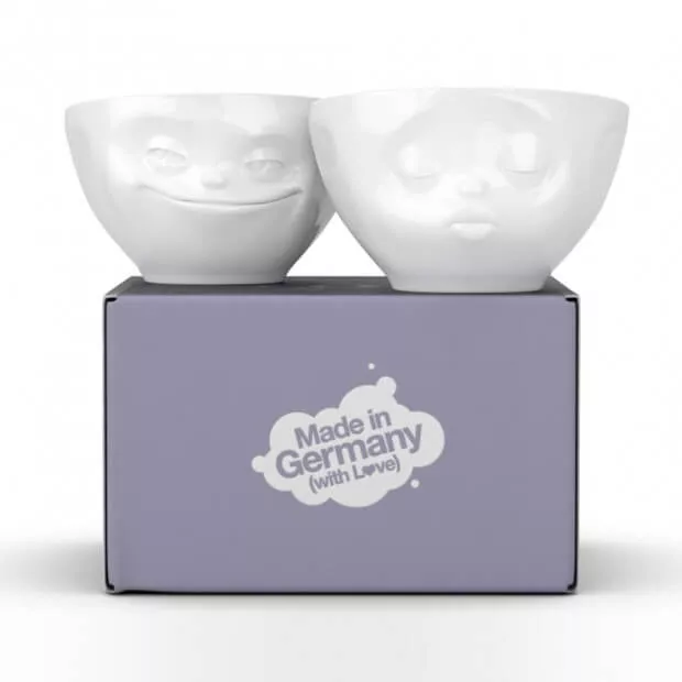Set de Bols Bisous et Malin (x2) made in Germany