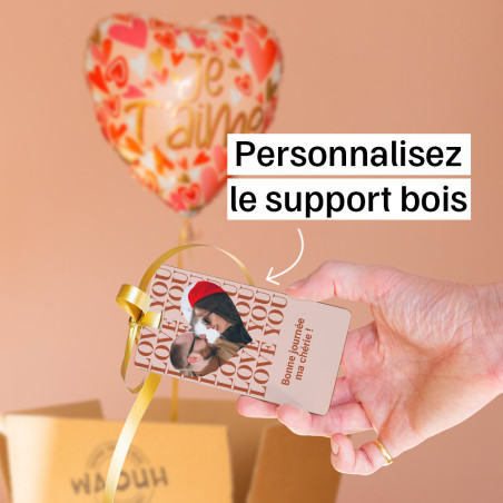 Box ballon surprise « Love You » à personnaliser