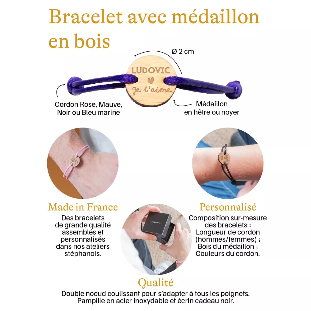 Bracelet Bar Mitzvah à Personnaliser