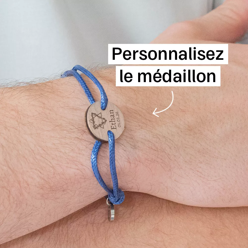 Bracelet Bar Mitzvah à Personnaliser