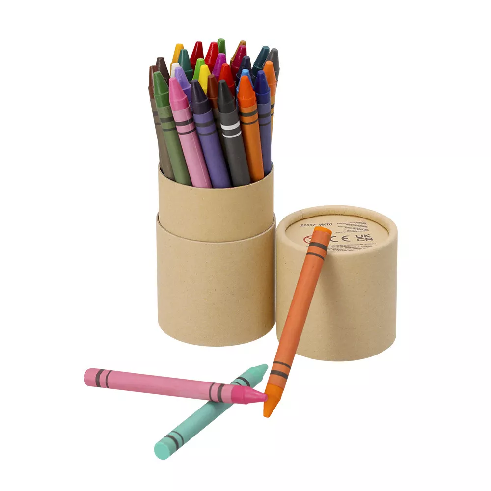 Boîte de 30 Crayons de Couleur Cire