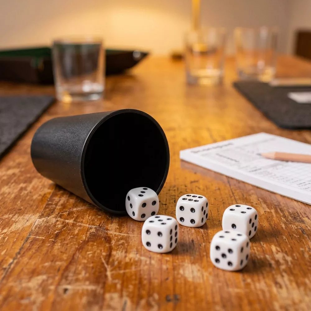 Jeu de Dés avec Gobelet de Lancer Jeu de Dés avec Gobelet de Lancer