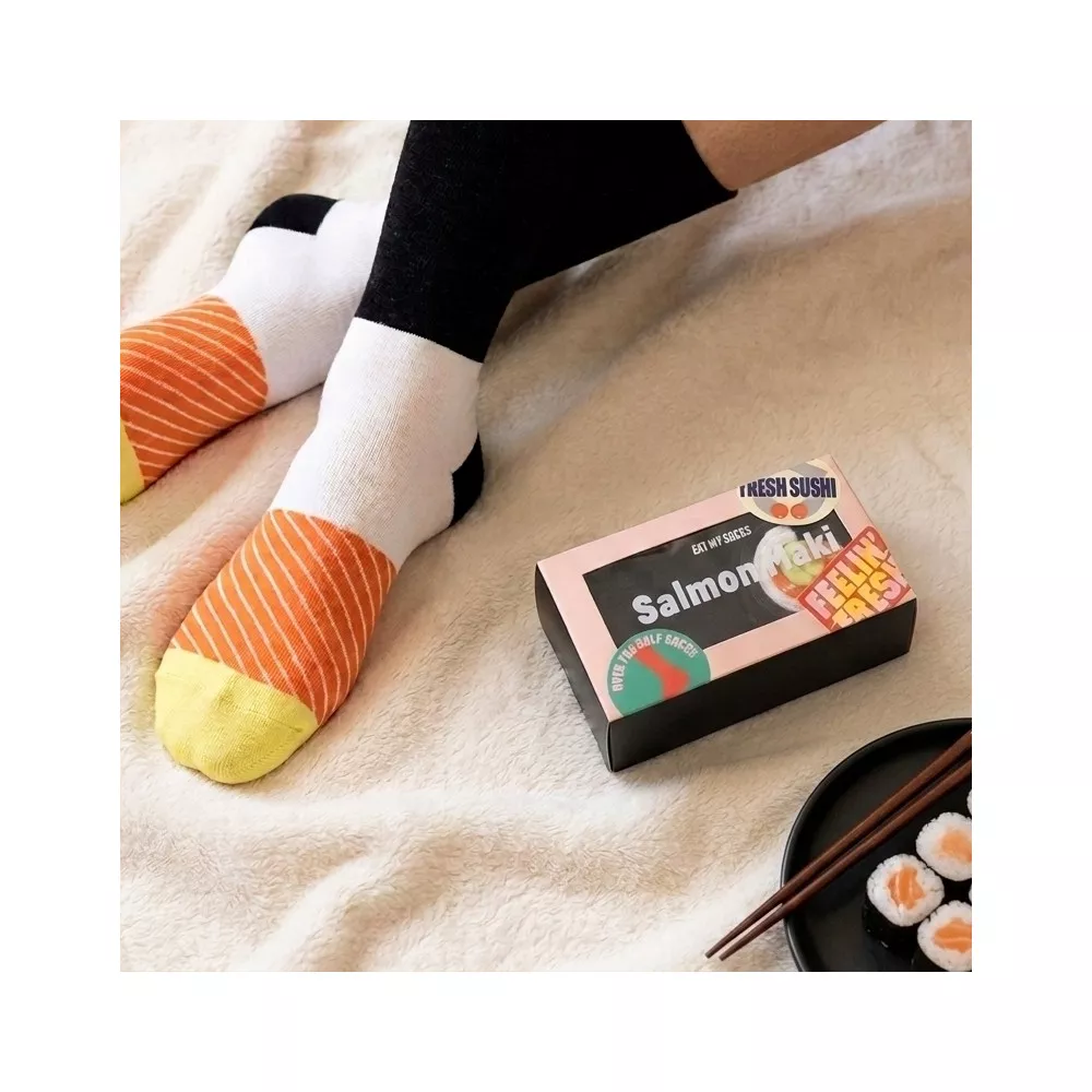 Chaussettes Maki Saumon Chaussettes Maki Saumon