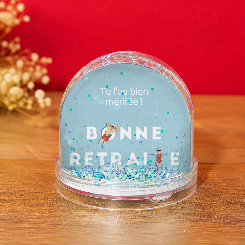 Boule à Neige Retraite à Personnaliser