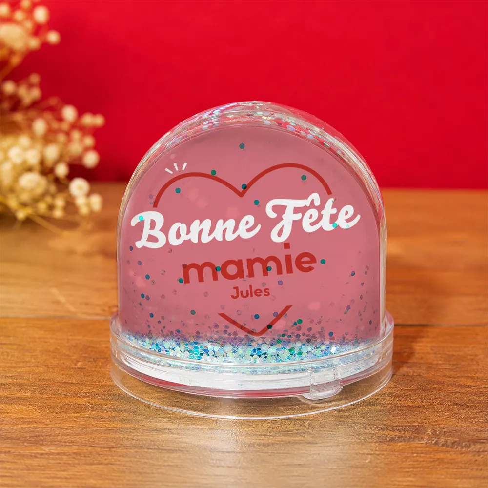 Boule à Neige Bonne Fête à Personnaliser