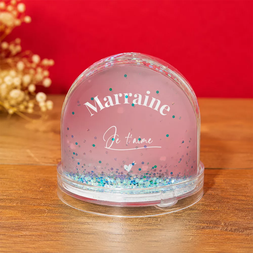 Boule à Neige Je t'aime à Personnaliser