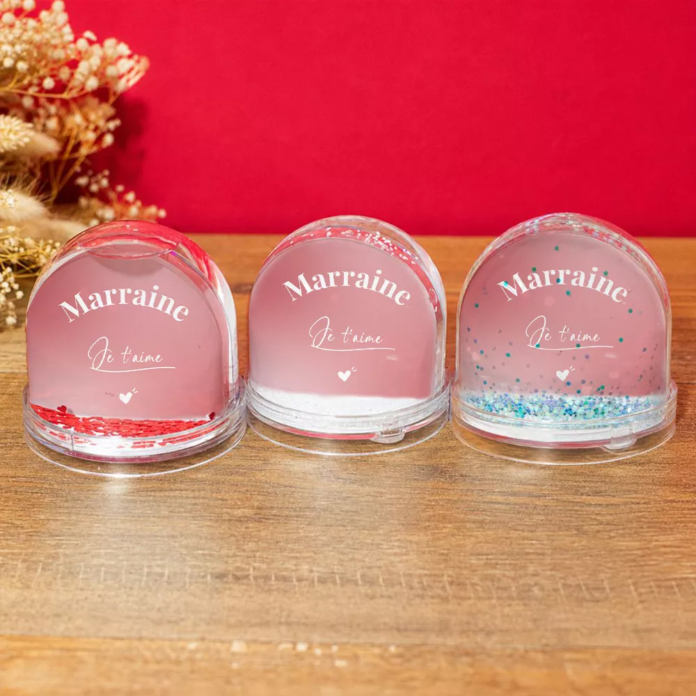 Boule à Neige Je t'aime à Personnaliser