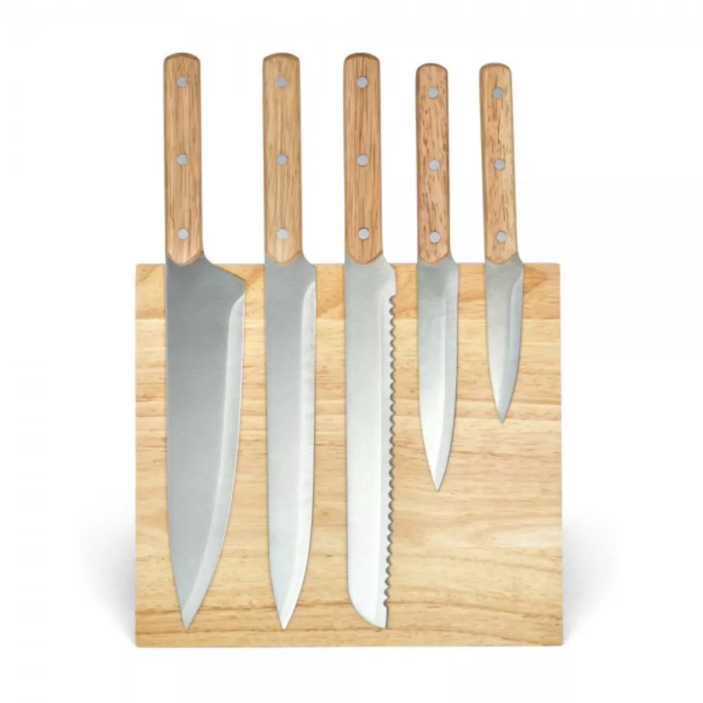 Set de 5 Couteaux et Support Magnétique Set de 5 Couteaux et Support Magnétique