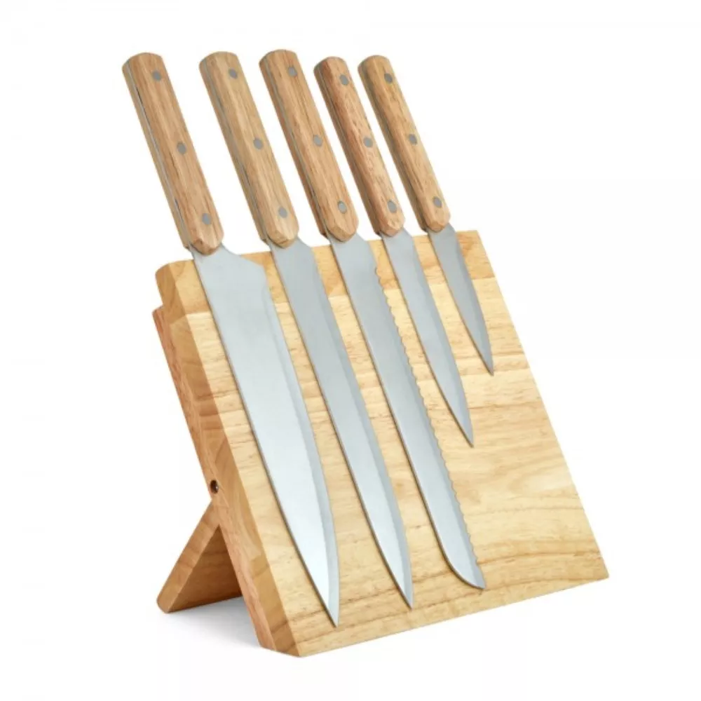 Set de 5 Couteaux et Support Magnétique Set de 5 Couteaux et Support Magnétique