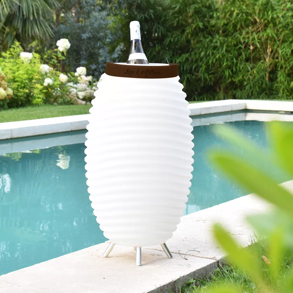 Lampadaire LED Seau à Glace  Kooduu 50 Prénom à Personnaliser
