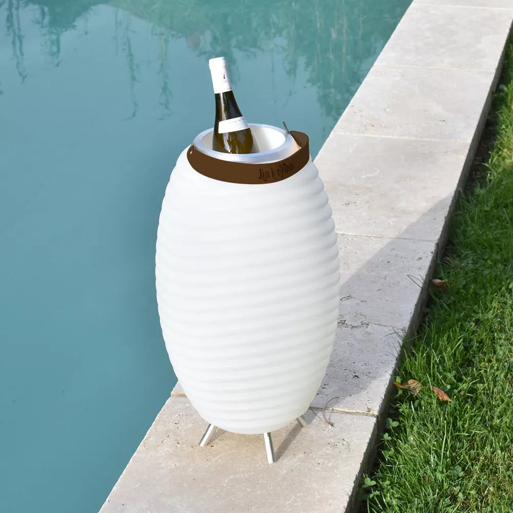 Lampadaire LED Seau à Glace  Kooduu 50 Prénom à Personnaliser