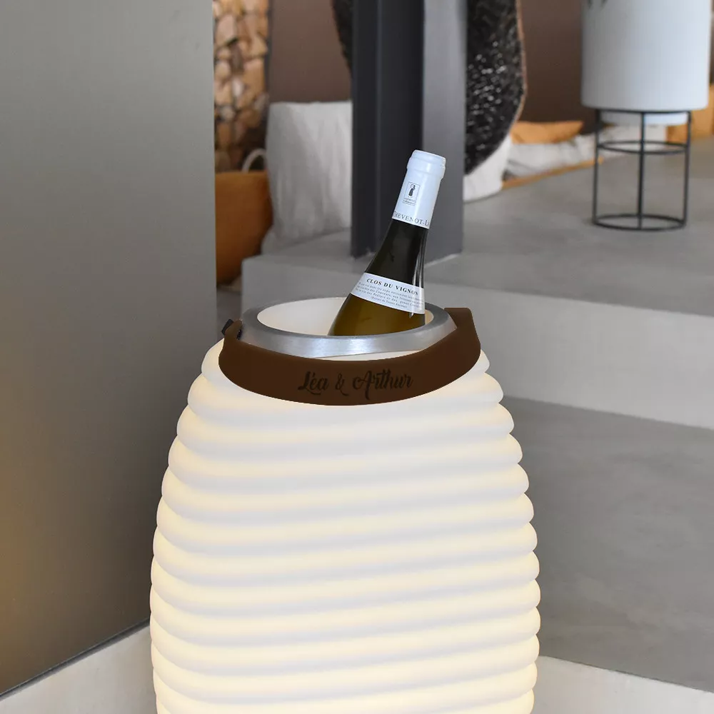 Lampadaire LED Seau à Glace  Kooduu 50 Prénom à Personnaliser