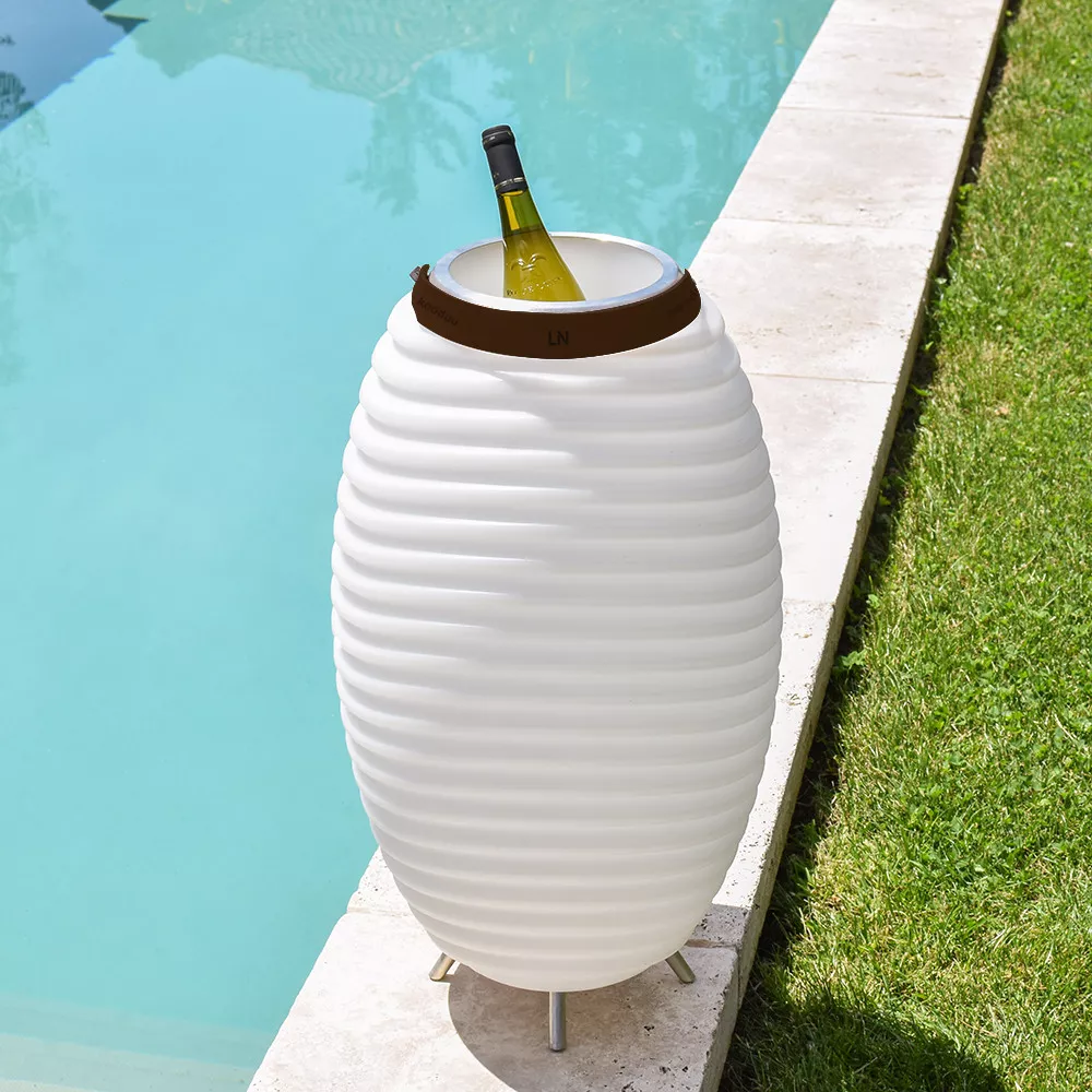 Lampadaire LED Seau à Glace Kooduu 65 Initiales à Personnaliser