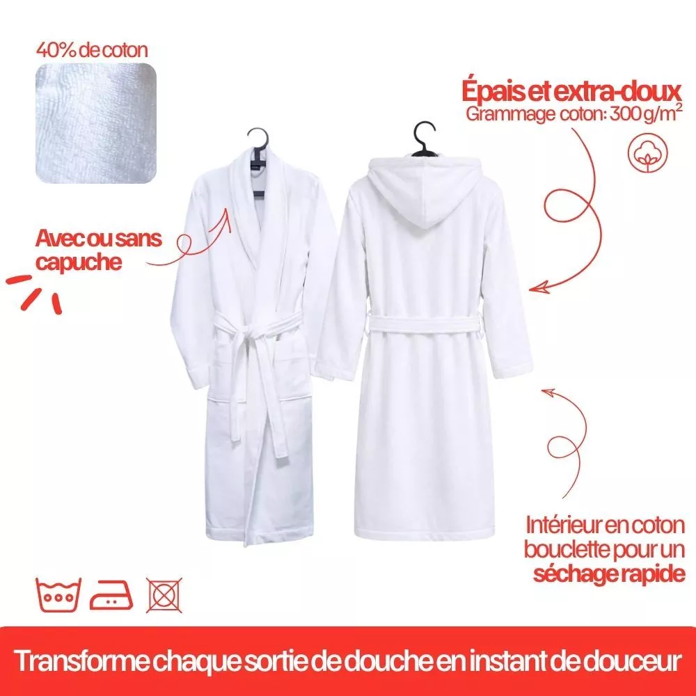 Peignoir en Coton Maman d'amour à Personnaliser