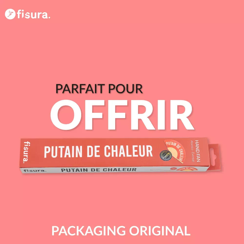 Éventail "Putain de Chaleur"