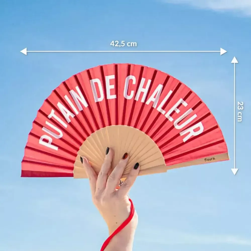 Éventail "Putain de Chaleur"