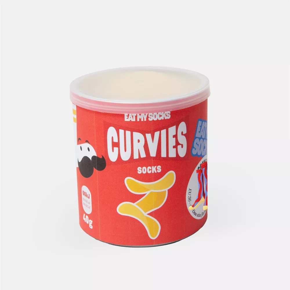 Chaussettes Chips Apéro en Tube Curvies
