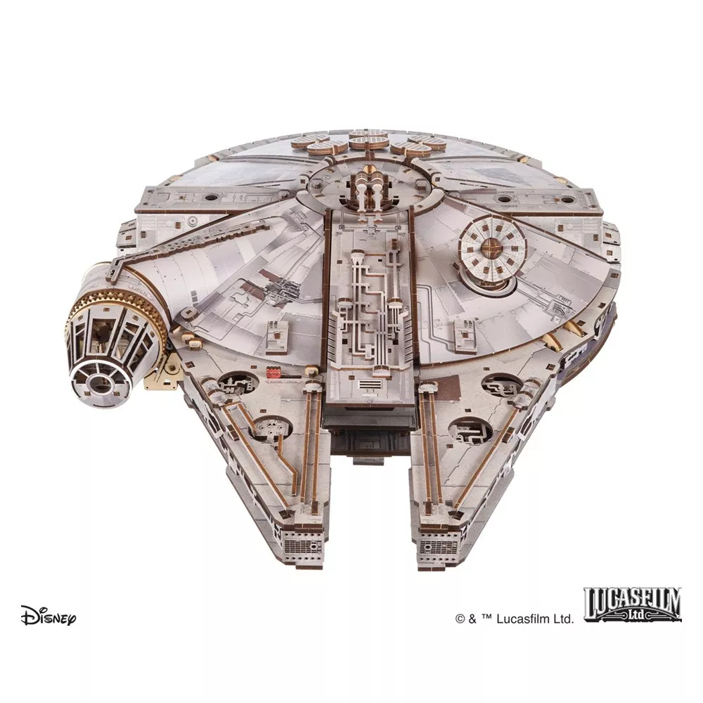 Maquette 3D Faucon Millenium Star Wars en Bois