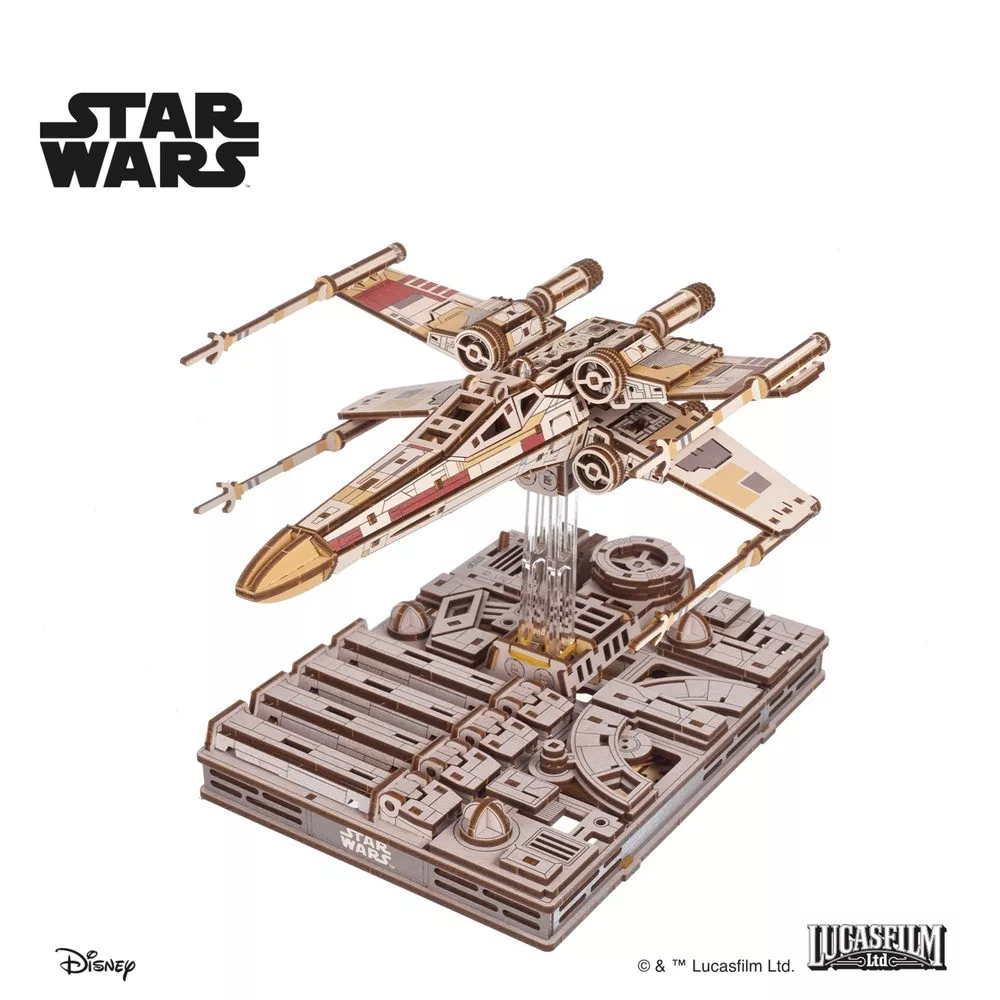 Maquette 3D X-Wing Star Wars en Bois
