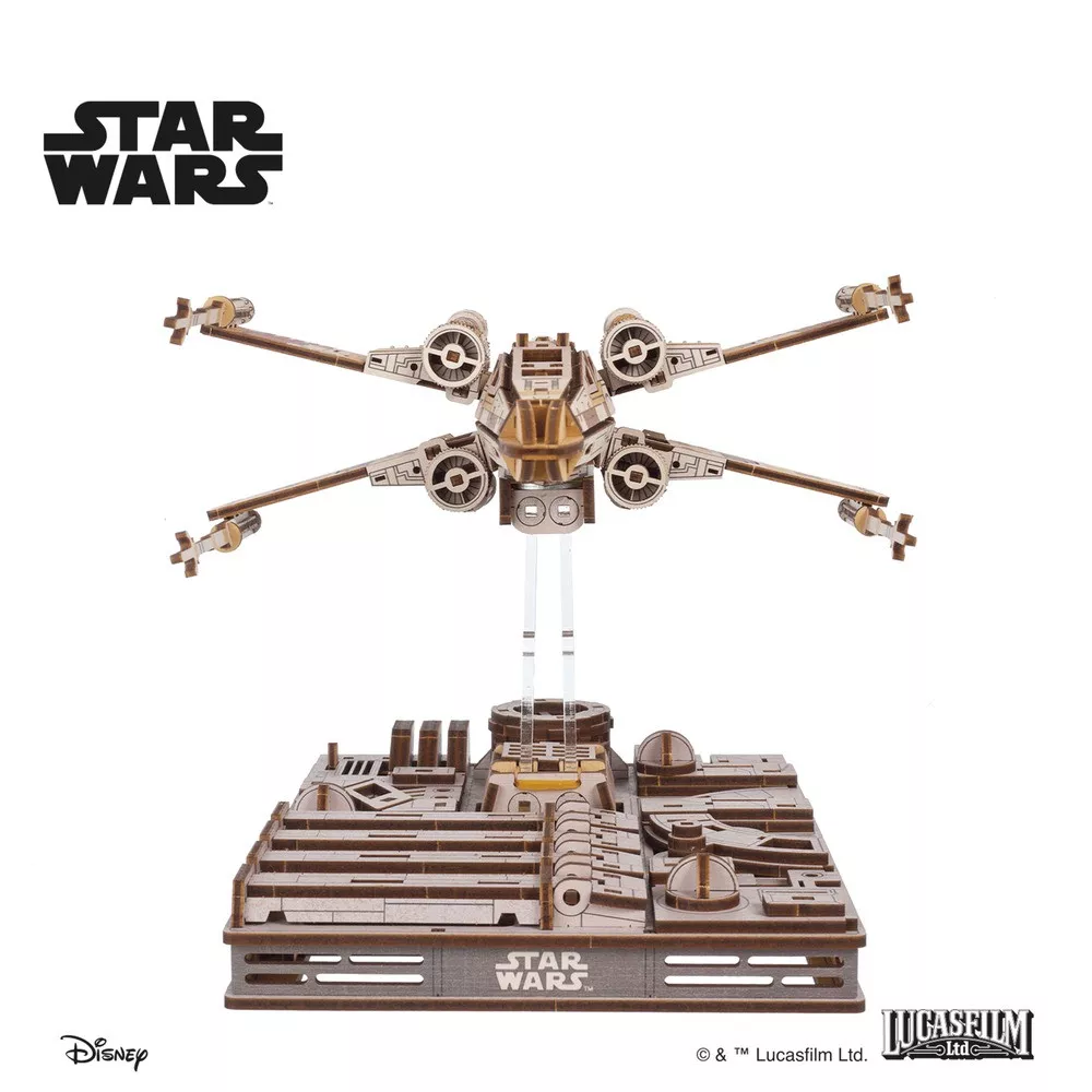 Maquette 3D X-Wing Star Wars en Bois