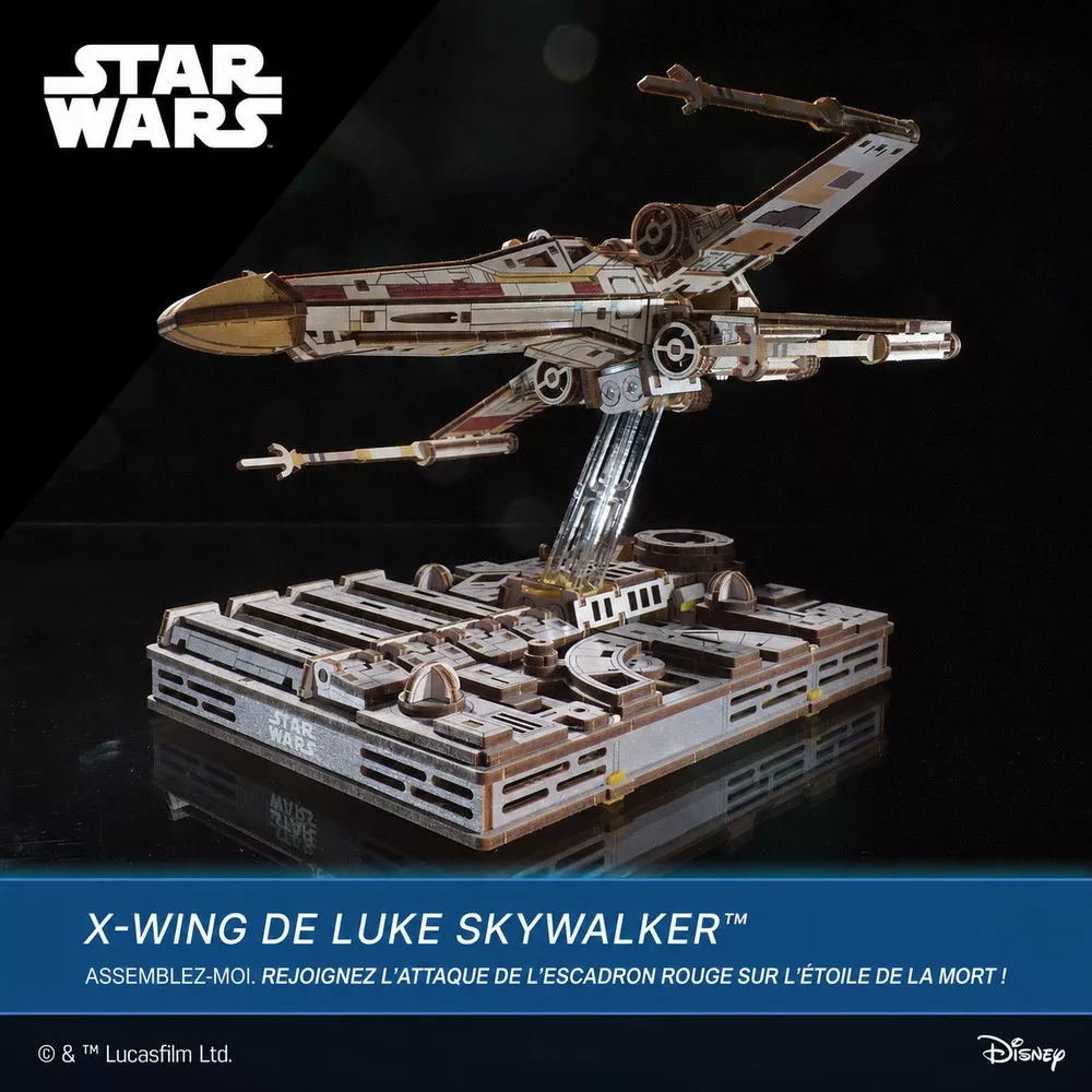 Maquette 3D X-Wing Star Wars en Bois