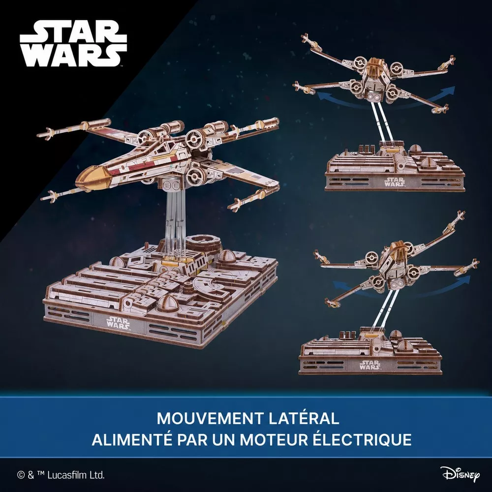 Maquette 3D X-Wing Star Wars en Bois