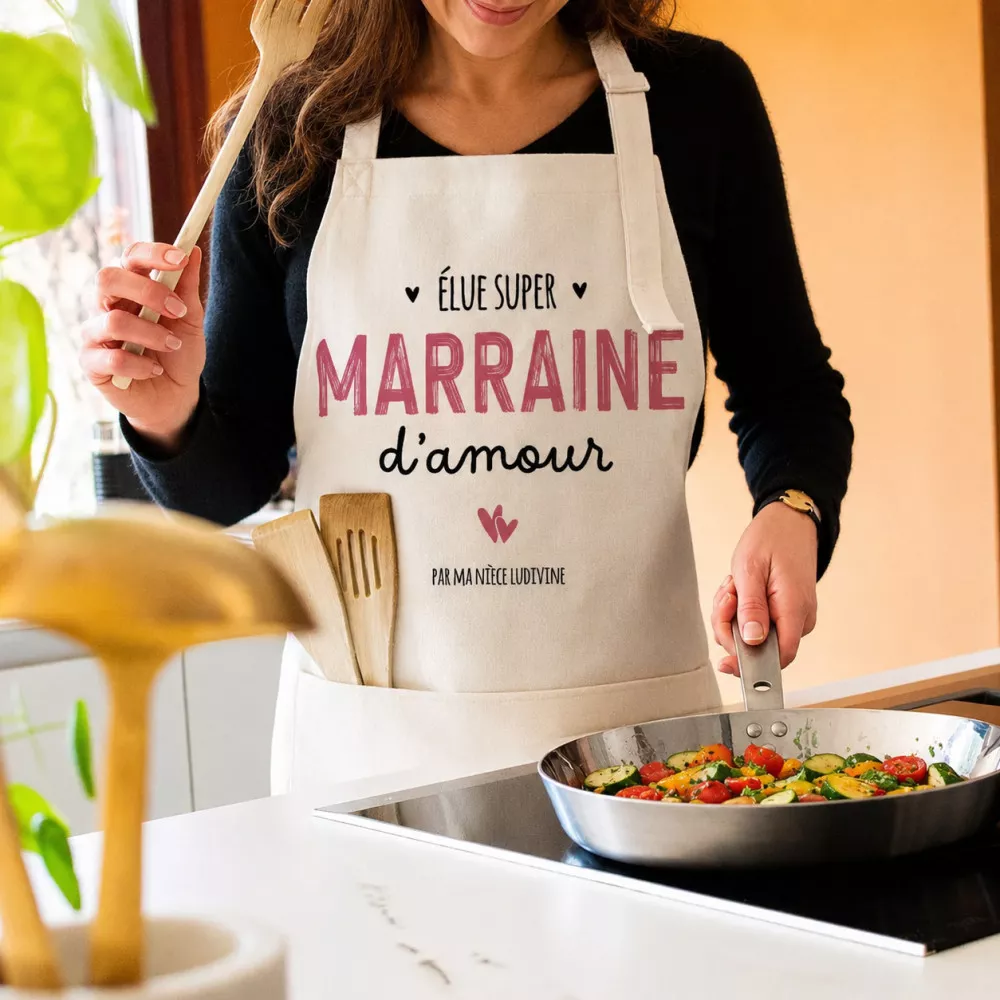 Tablier Marraine à Personnaliser Tablier Marraine à Personnaliser