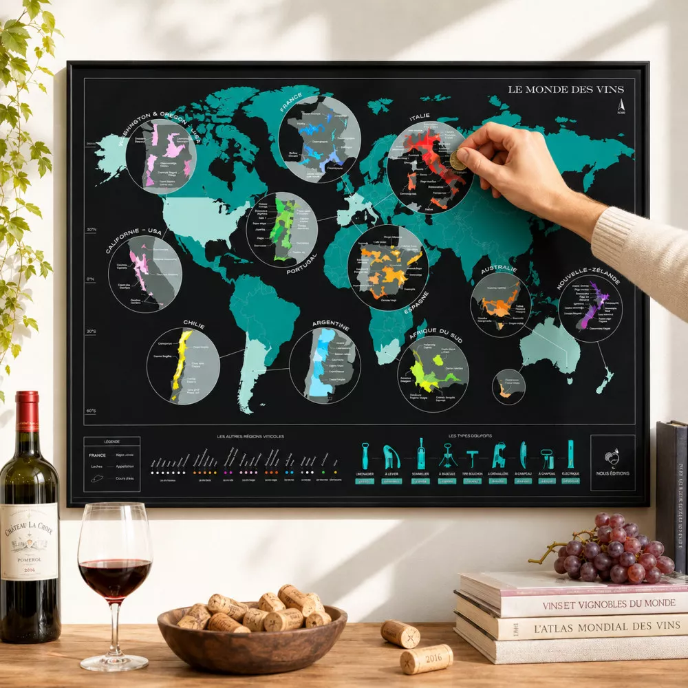 Carte à Gratter le Monde des Vins Carte à Gratter le Monde des Vins