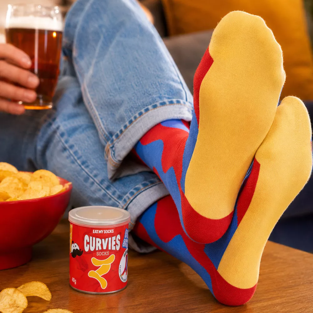 Chaussettes Chips Apéro en Tube Curvies Chaussettes Chips Apéro en Tube Curvies