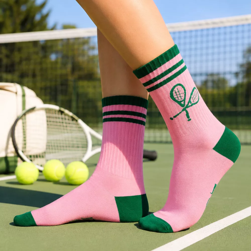 Chaussettes Tennis Hit Hard Win Fast Chaussettes Tennis Hit Hard Win Fast