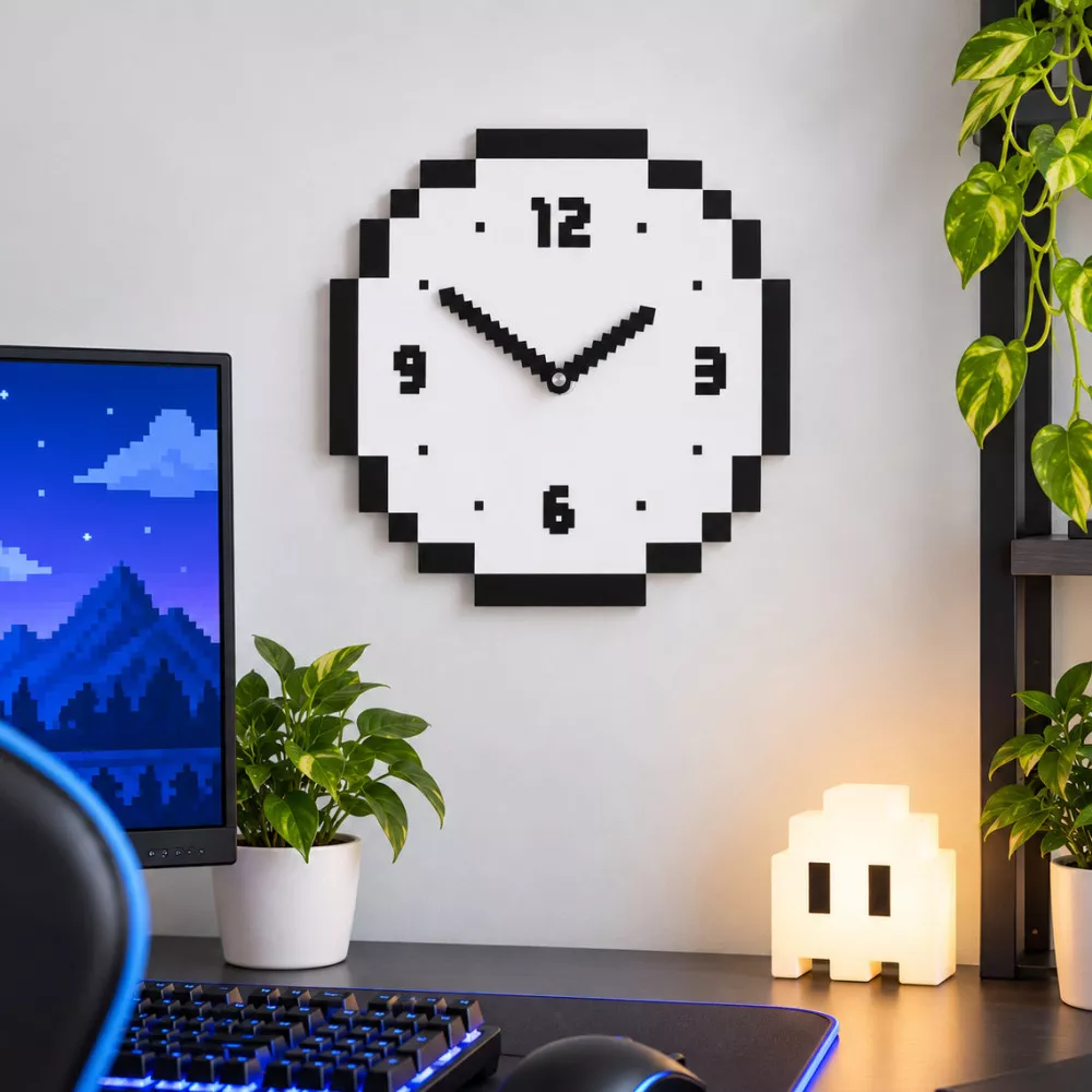 Horloge Murale Pixel Horloge Murale Pixel