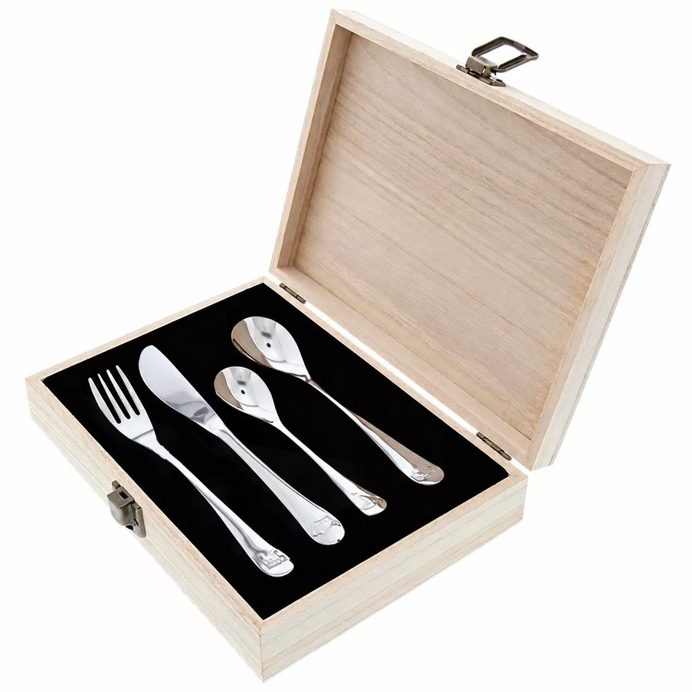 Coffret Couverts Enfant en Inox 4 Pièces Kiddo