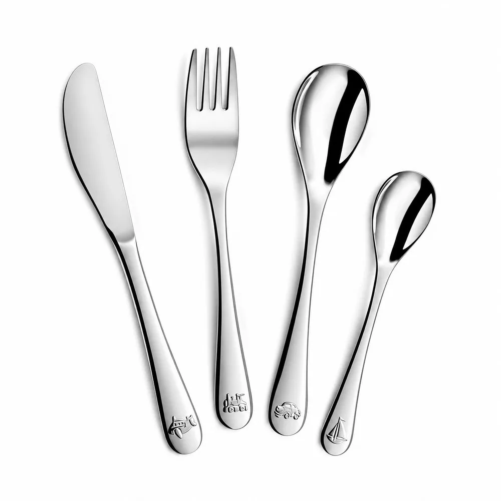 Coffret Couverts Enfant en Inox 4 Pièces Kiddo
