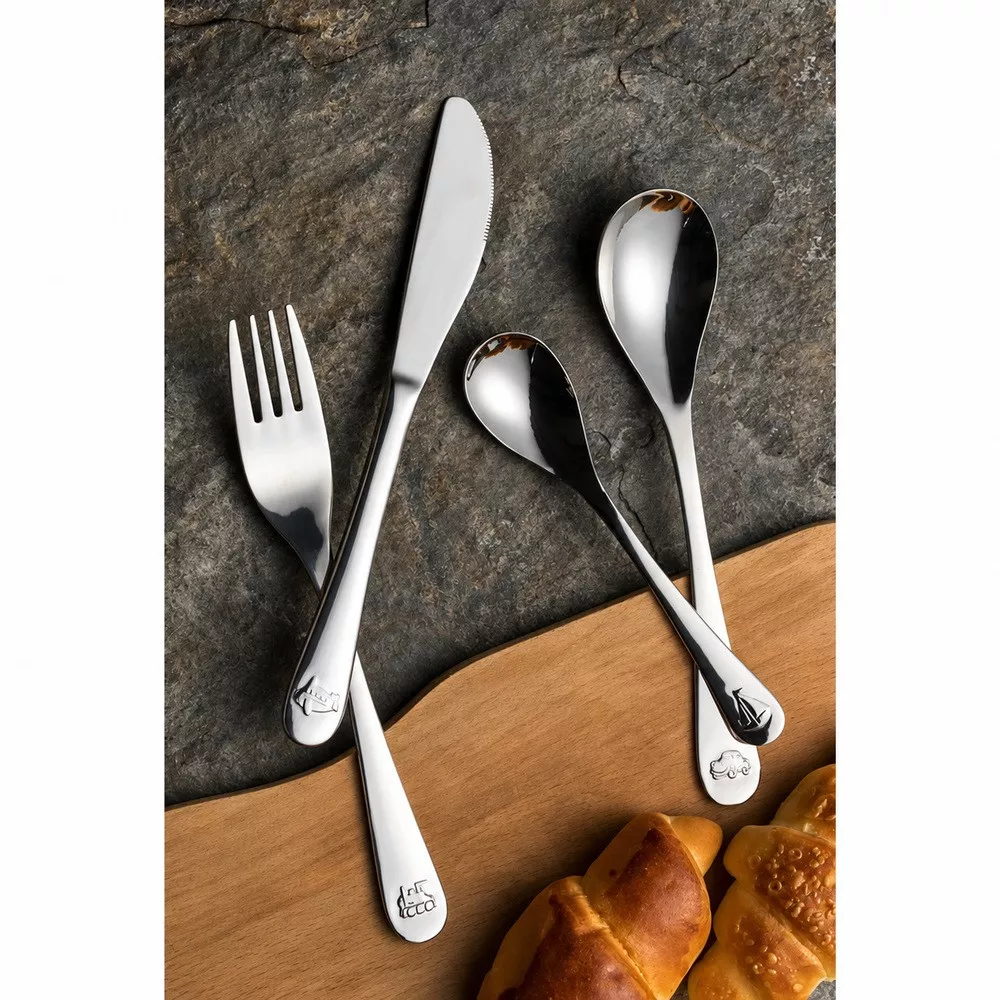Coffret Couverts Enfant en Inox 4 Pièces Kiddo