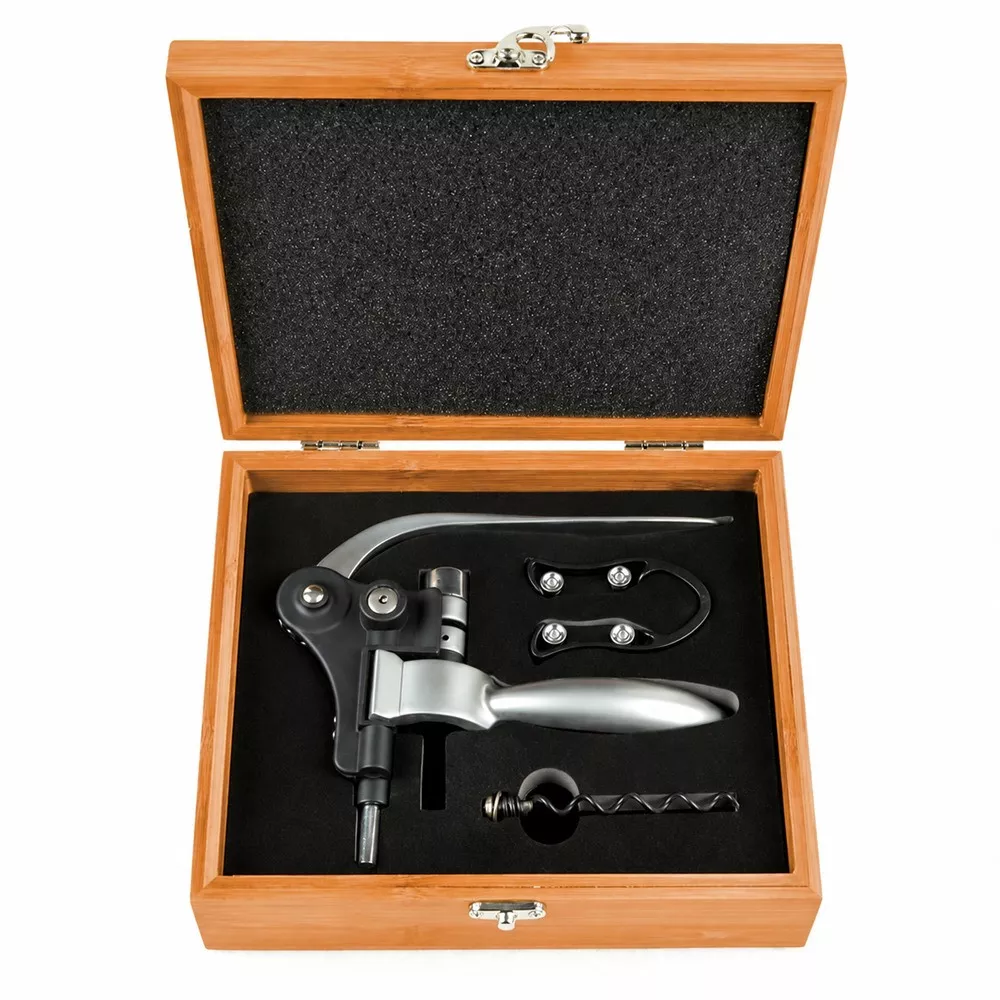 Coffret Tire-Bouchon à Crémaillère en Inox