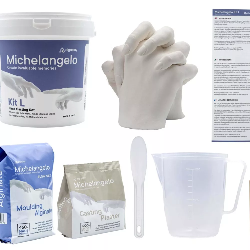 Kit de Moulage 3D de Deux Mains en Plâtre