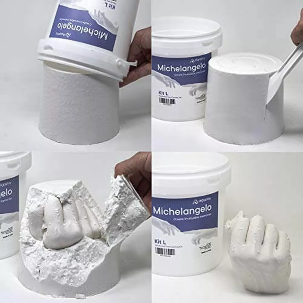 Kit de Moulage 3D de Deux Mains en Plâtre
