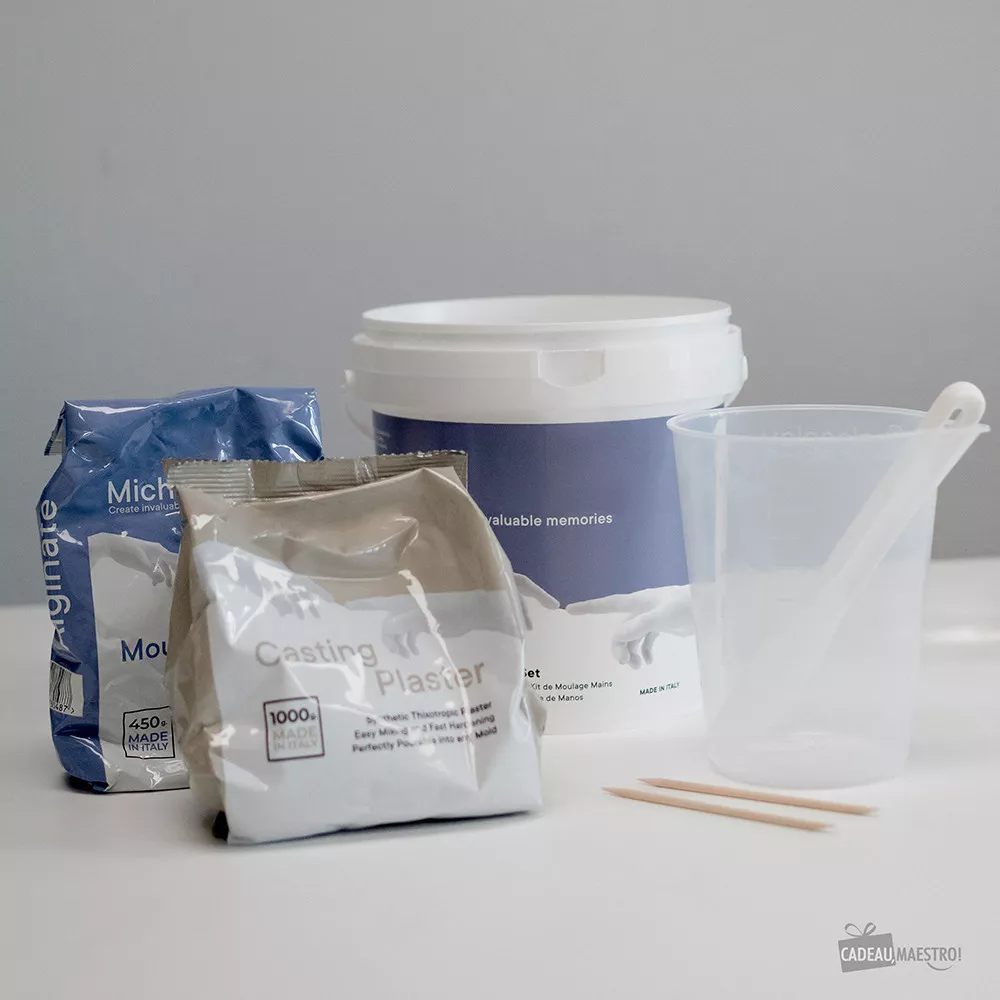 Kit de Moulage 3D de Deux Mains en Plâtre