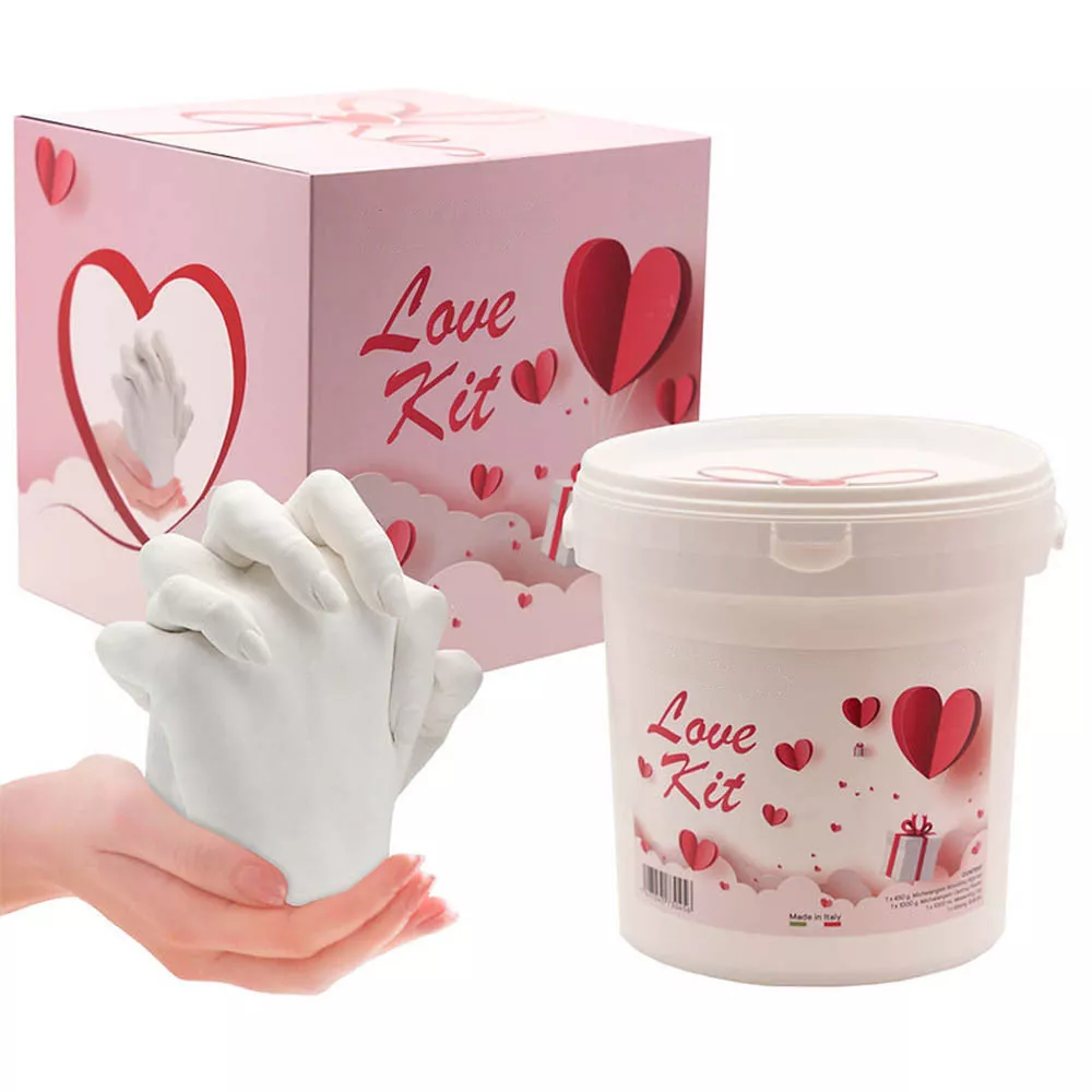 Kit Moulage Mains 3D en Plâtre Version Couple