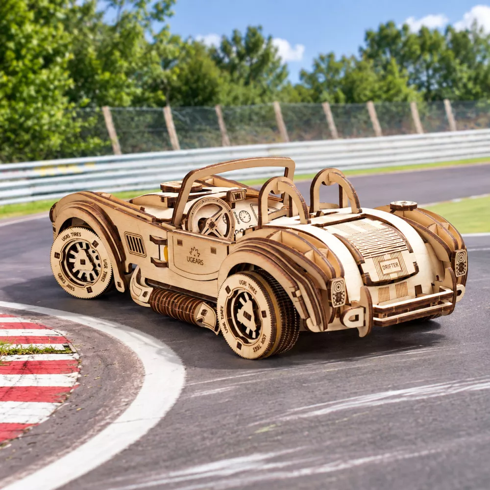 Maquette 3D Voiture de Course Cobra Drift en Bois