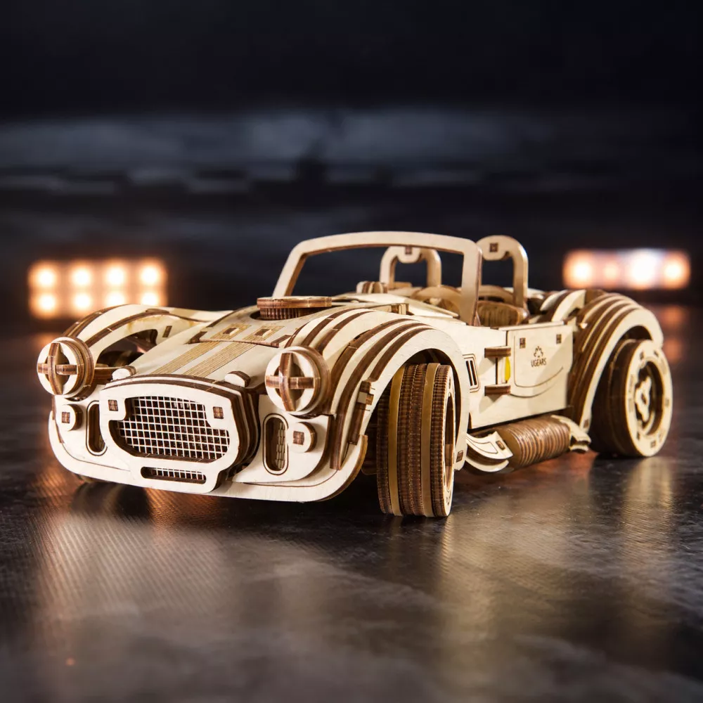 Maquette 3D Voiture de Course Cobra Drift en Bois