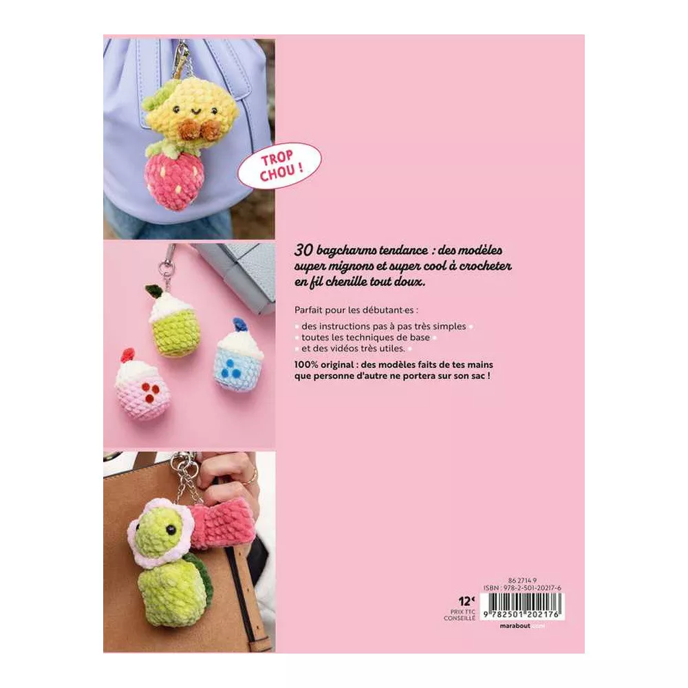Livre 30 Bagcharms Tendances à Crocheter