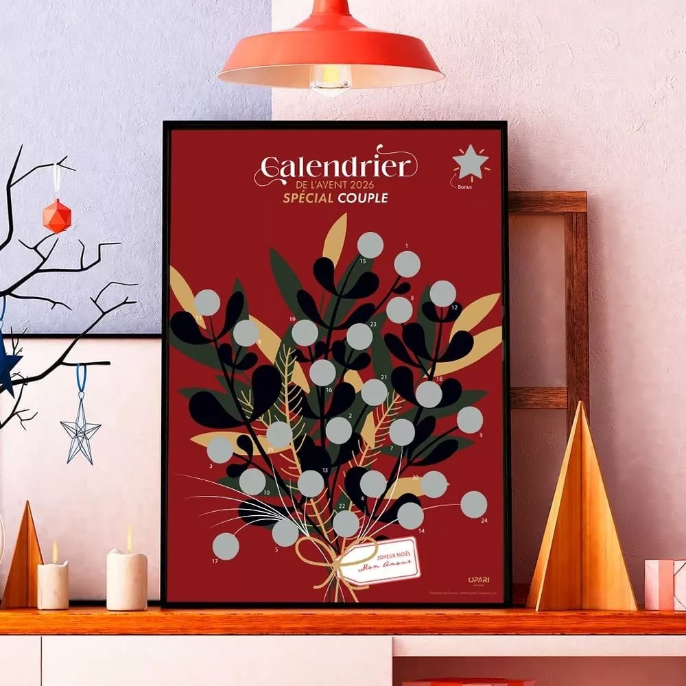 Calendrier de l’Avent à Gratter en Couple 2026