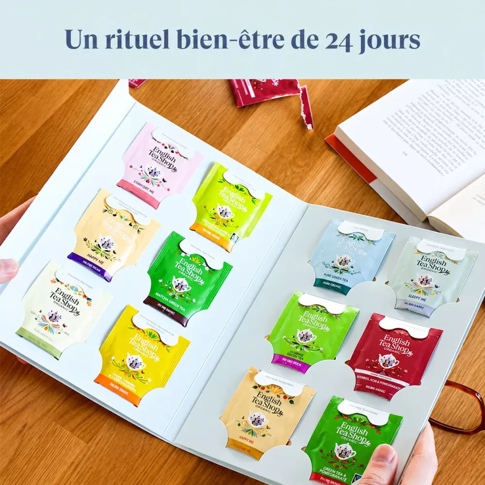 Calendrier de l’Avent du Bien-Être à Infuser 24 Thés et Infusions Bio